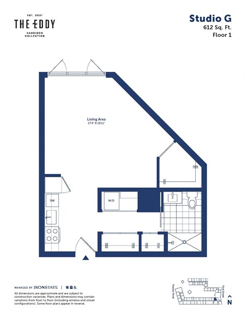 a floor plan of studio floor plan studio studio apt 1